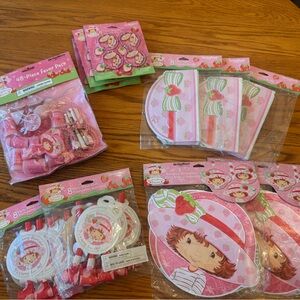 Vintage Strawberry Shortcake Party Supplies Set